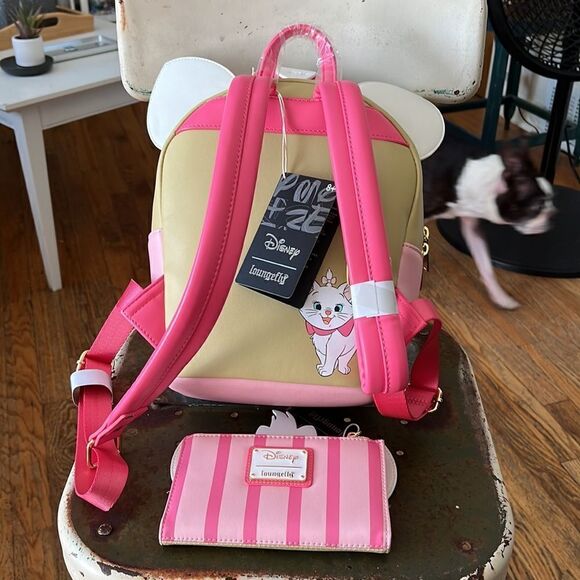 Disney X Loungefly Marie of the Aristocats Cupcake Backpack & Wallet Set - Picture 6 of 16